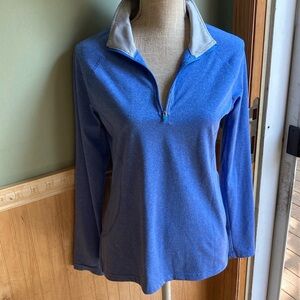 Danskin Now light blue 1/4 zip athletic top
